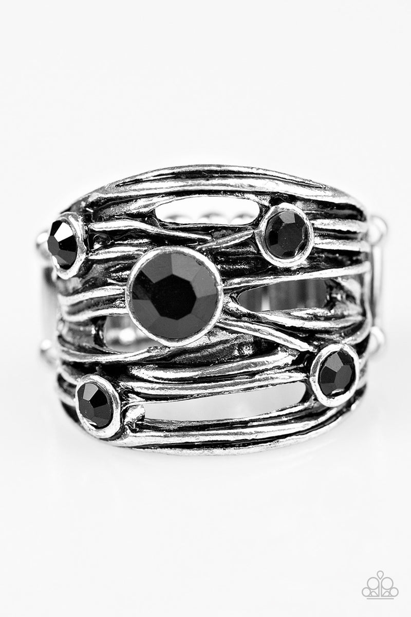 Paparazzi Sparkle Struck Black Ring