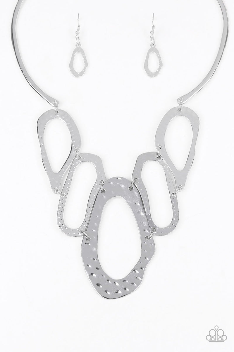 Paparazzi Prime Prowess Silver Necklace Fashion Fabulous Jewelry