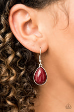 Load image into Gallery viewer, Shop Til You TEARDROP - Red Necklace-Paparazzi Accessories - Paparazzi Accessories