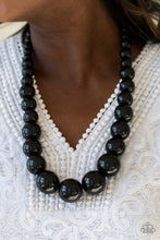 Load image into Gallery viewer, Paparazzi - Effortlessly Everglades - Black Wood Necklace - Paparazzi Accessories