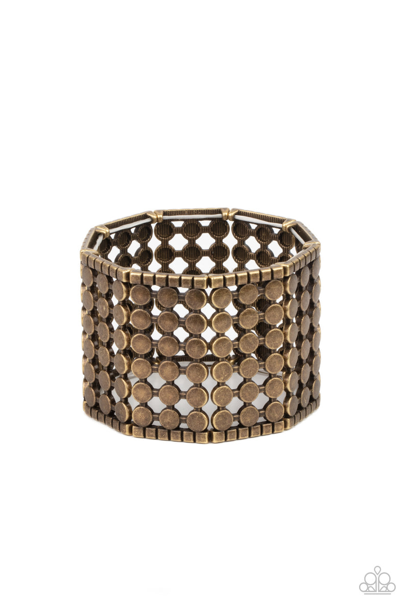 Paparazzi - Cool and CONNECTED - Brass Bracelet