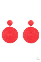Load image into Gallery viewer, Paparazzi Paparazzi - Circulate The Room - Red Earrings Jewelry