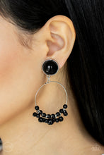 Load image into Gallery viewer, Paparazzi Paparazzi - Cabaret Charm - Black Clip On Earrings Earrings