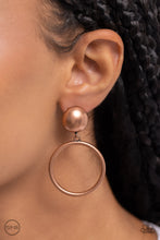Load image into Gallery viewer, Paparazzi - Classic Candescence - Copper Clip On Earrings