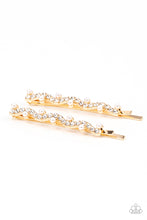 Load image into Gallery viewer, Paparazzi Paparazzi - Ballroom Banquet - Gold Hair Clip Jewelry