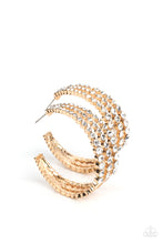 Load image into Gallery viewer, Paparazzi - Cosmopolitan Cool - Gold Earrings