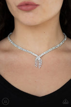 Load image into Gallery viewer, Paparazzi Paparazzi - Ante Up Silver Choker Necklace Apparel & Accessories