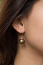 Load image into Gallery viewer, All the Trimmings Brown Pearl Necklace -  Paparazzi Accessories - Paparazzi Accessories