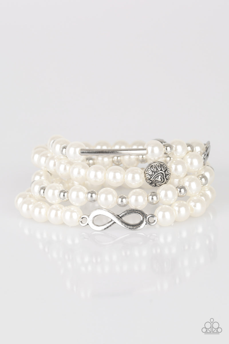 Paparazzi Limitless Luxury White Pearl Bracelet Fashion Fabulous Jewelry
