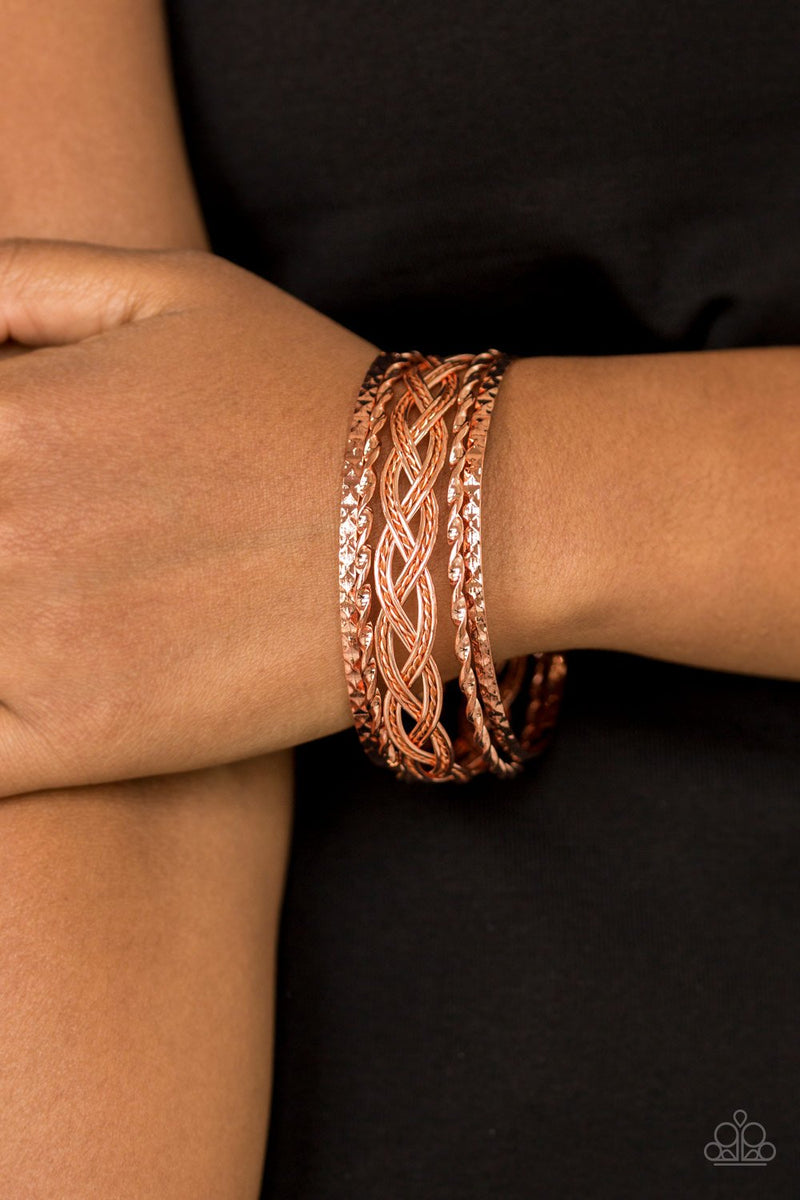 Paparazzi copper cuff bracelet on sale