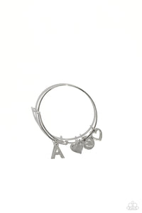 Paparazzi - Making It INITIAL - Silver - "A "Bracelet