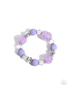 Paparazzi - Sweetly Shattered - Purple Bracelet