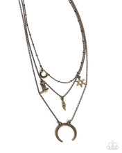 Load image into Gallery viewer, Paparazzi - Saloon Sass - Brass Necklace