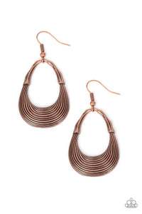 Paparazzi - Terra Timber - Copper Earrings