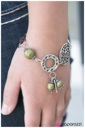 Country Girl - Green Bracelet - Paparazzi Accessories - Paparazzi Accessories