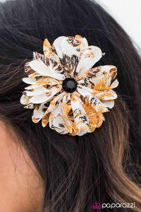 Paparazzi - A Perfect Season Yellow Hair Clip - Paparazzi - Paparazzi Accessories