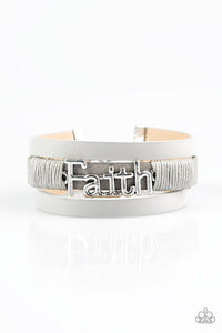 Paparazzi - An Act of Faith - Silver Bracelet - Paparazzi Accessories