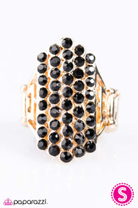 You Can Call Me Queen Bee - Black Ring - Paparazzi Accessories - Paparazzi Accessories