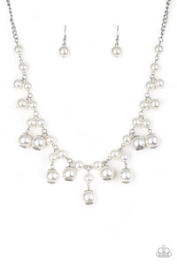 Soon To Be Mrs. - Paparazzi White Pearl Necklace - Paparazzi Accessories
