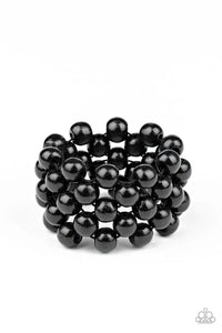 Paparazzi Paparazzi - Tiki Tropicana Black Wood Bracelet Apparel & Accessories