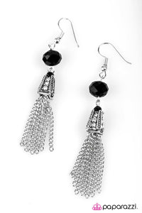 Can I Borrow A Cup Of SHIMMER?  Black Earrings - Paparazzi Accessories - Paparazzi Accessories