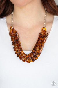 Comin' In Haute - Brown Necklace - Paparazzi Accessories