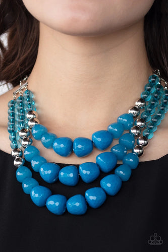 Paparazzi - Forbidden Fruit - Blue Necklace - Paparazzi Accessories