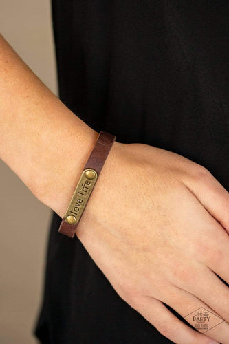 Paparazzi Paparazzi - Love Life - Brown Urban Bracelet Jewelry
