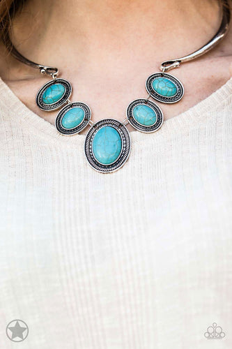 River Ride - Blue Necklace - Paparazzi Accessories - Paparazzi Accessories