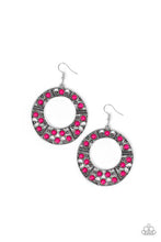Load image into Gallery viewer, Paparazzi - San Diego Samba - Pink Hoop Earrings - Paparazzi Accessories