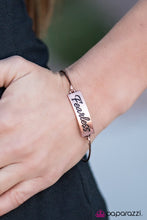 Load image into Gallery viewer, Paparazzi - Live Fearlessly - Copper Bracelet - Paparazzi Accessories