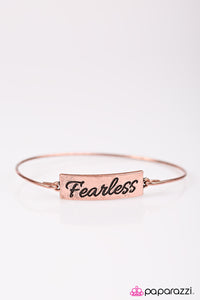 Paparazzi - Live Fearlessly - Copper Bracelet - Paparazzi Accessories