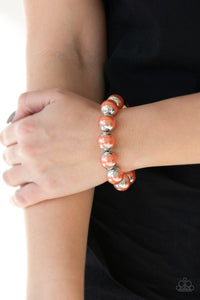 One Woman Show-STOPPER-Orange Bracelet - Paparazzi Accessories