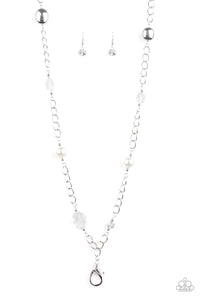 Only For Special Occassions -White Lanyard - Paparazzi Accessories - Paparazzi Accessories