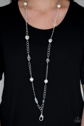 Only For Special Occassions -White Lanyard - Paparazzi Accessories - Paparazzi Accessories