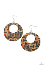 Load image into Gallery viewer, Put a Cork In It Black Earring- Paparazzi Accessories - Paparazzi Accessories