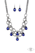 Load image into Gallery viewer, Paparazzi - Show Stopping Shimmer- Blue Necklace - Paparazzi Accessories