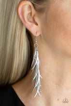 Load image into Gallery viewer, Paparazzi Paparazzi - Tassleled Talons - Silver Earrings Earrings