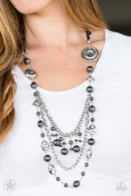 Load image into Gallery viewer, All the Trimmings Black Pearl Necklace - Paparazzi Accessories - Paparazzi Accessories