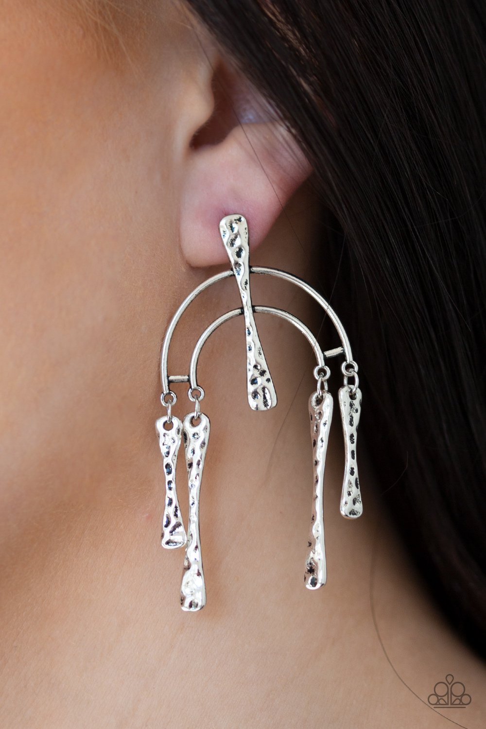 Paparazzi - Artifacts of Life - Silver Earrings - Paparazzi Accessories