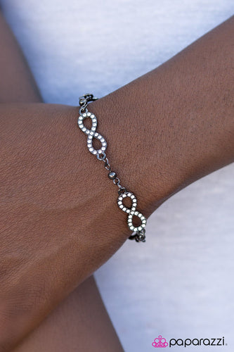Paparazzi - Time an Time Again Black/White Bracelet - Paparazzi Accessories