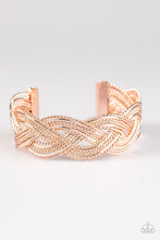 Load image into Gallery viewer, Paparazzi - Civil Serpent - Rose Gold Bracelet - Paparazzi Accessories