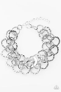 Texas BOLD Em - Paparazzi Silver Bracelet - Paparazzi Accessories