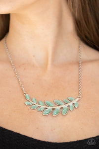 Paparazzi Paparazzi - Frosted Foliage - Blue Necklace Necklaces