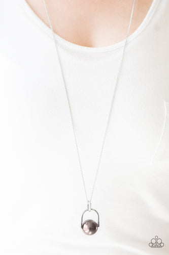 Dramatically Diva - Silver Necklace-Paparazzi Accessories - Paparazzi Accessories