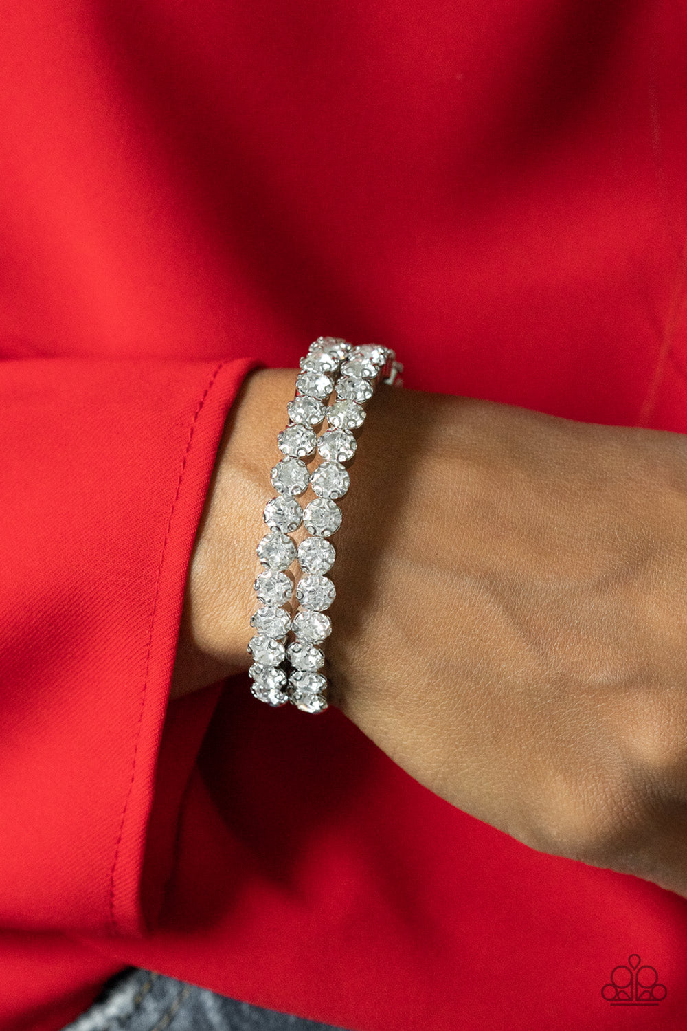 Pleasing Pirouette - White Bracelet - Paparazzi Accessories – Five Dollar  Jewelry Shop