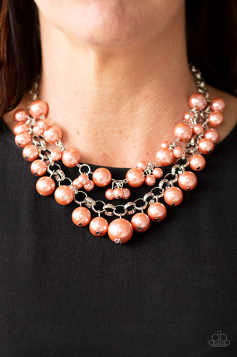 BALLROOM Service - Orange Pearl - Paparazzi Accessories