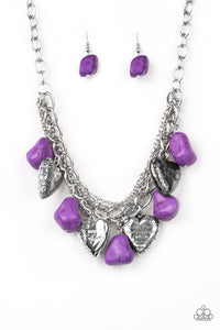 Change Of Heart - Purple Necklace - Paparazzi Accessories - Paparazzi Accessories