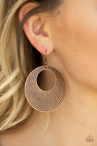 Dotted Delicacy- Copper Earrings- Paparazzi Accessories - Paparazzi Accessories