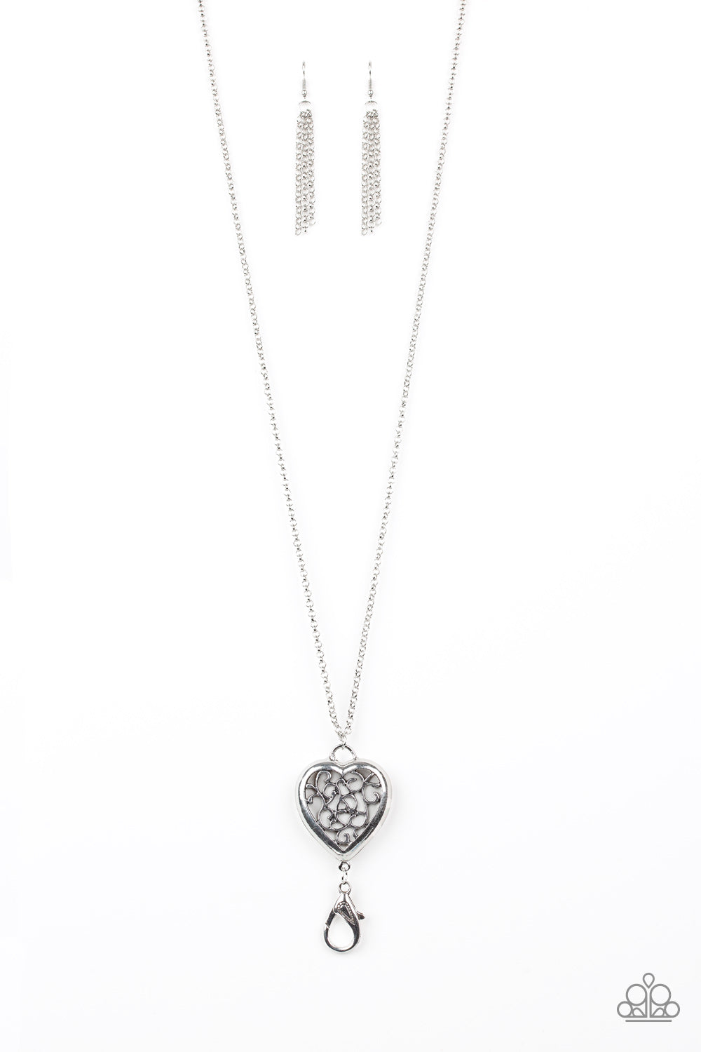 Paparazzi heart lanyard hotsell